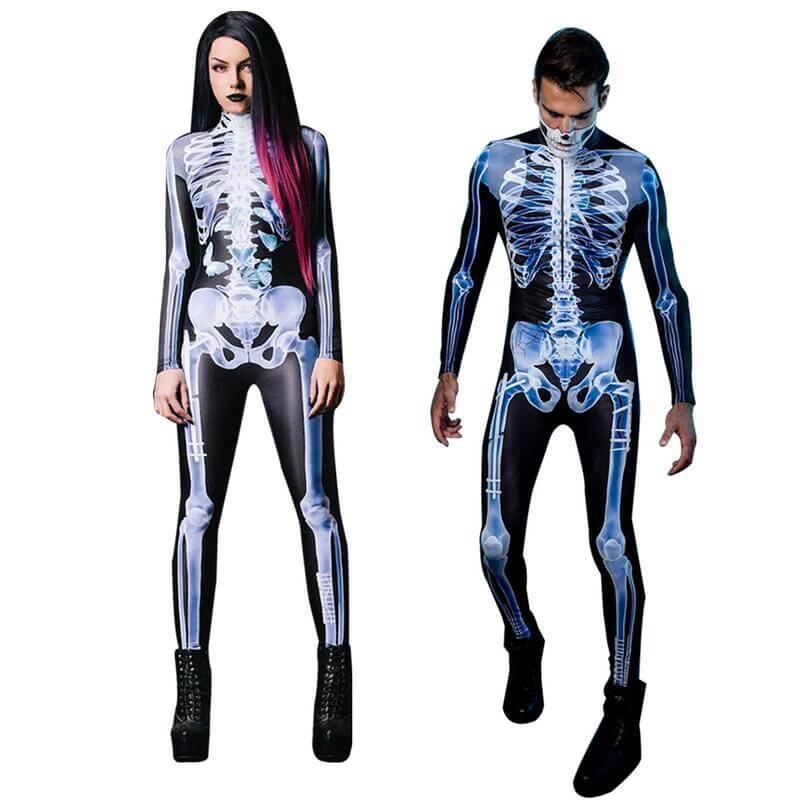Tenue Squelette 3D pour un Halloween terriblement effrayant !