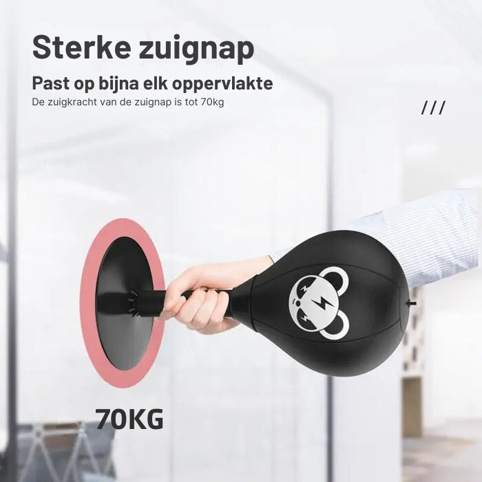 FunPunch™ Balle de Boxe - Avec une Ventouse Puissante Jusqu'à 70KG