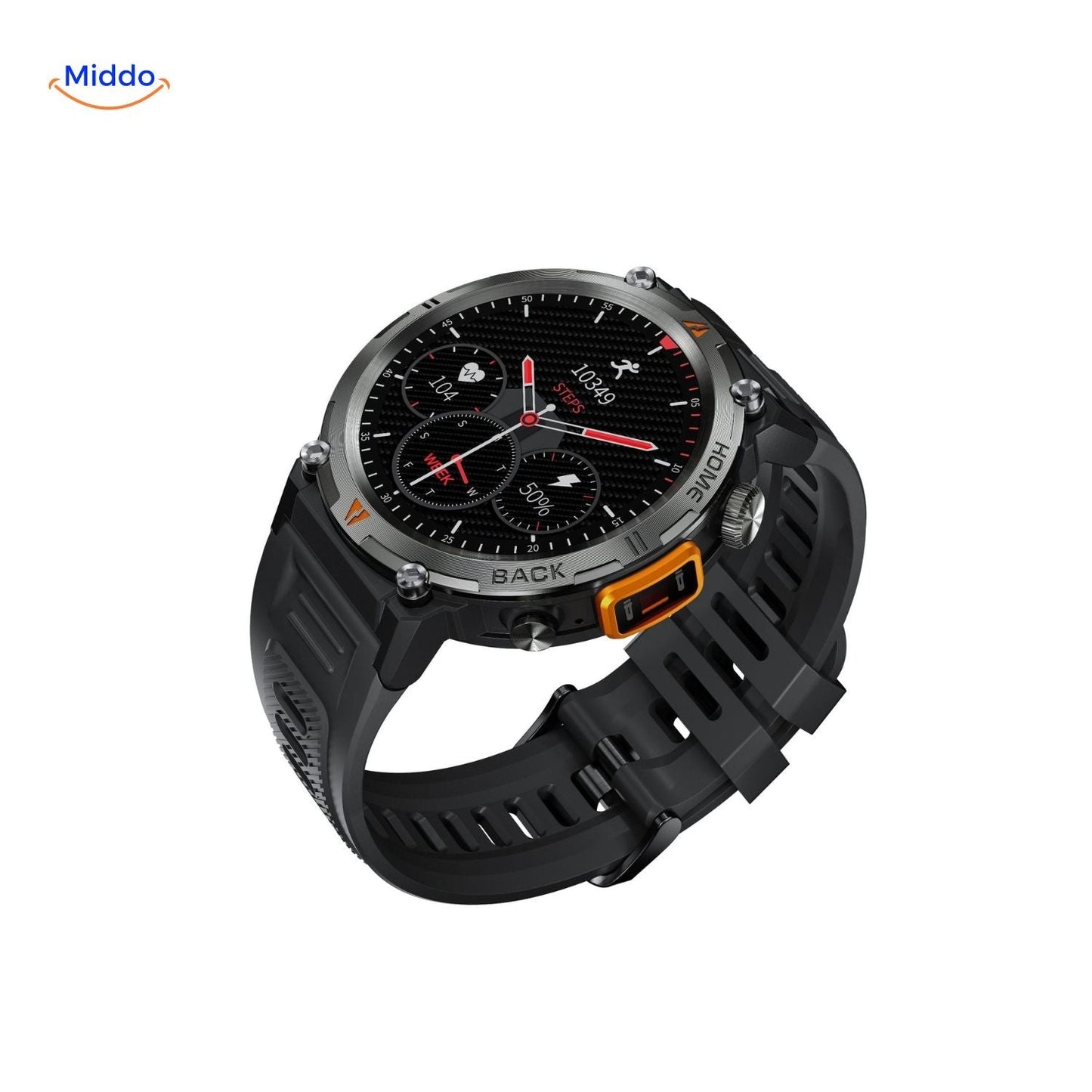 GlowTrack™ Montre | LED, Fréquence Cardiaque & Fonction Fitness