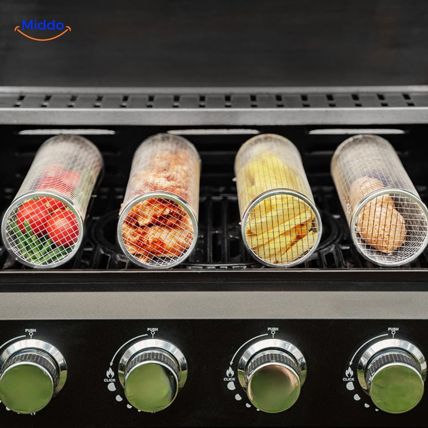 RollingGrill™ - Plus de nourriture brûlée ni perdue entre les grilles !