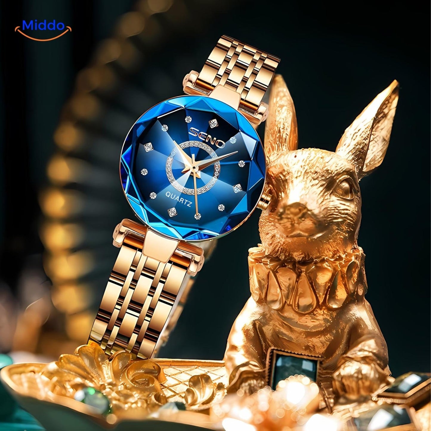 SENO Elegance™ - Montre pour Femme Élégante en Acier Inoxydable 1+1 GRATUIT