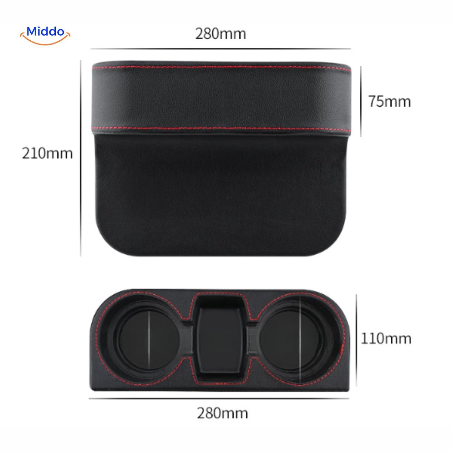 SpaceMate™ Organisateur Auto | Boîte et Support en Cuir !