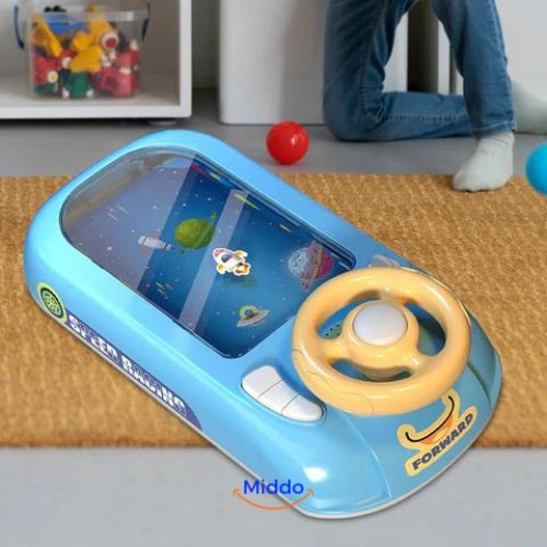 Volant de Jeu pour Enfants avec SpaceRacer™ ! Choix entre Simulation de Vaisseau Spatial ou Voiture de Course !