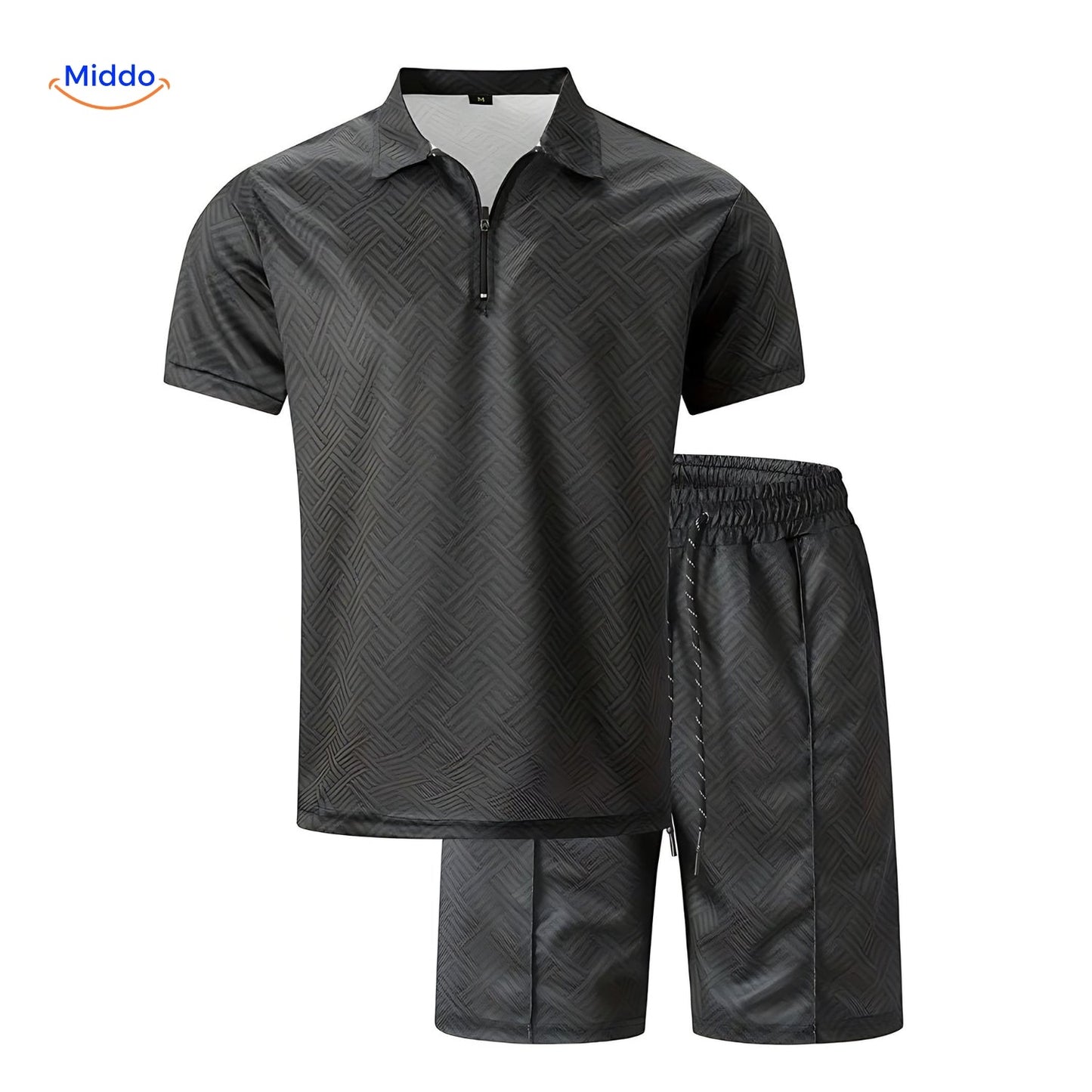 Leander™️ | Ensemble Estival 2 Pièces avec Chemise Légère et Shorts à Cordon