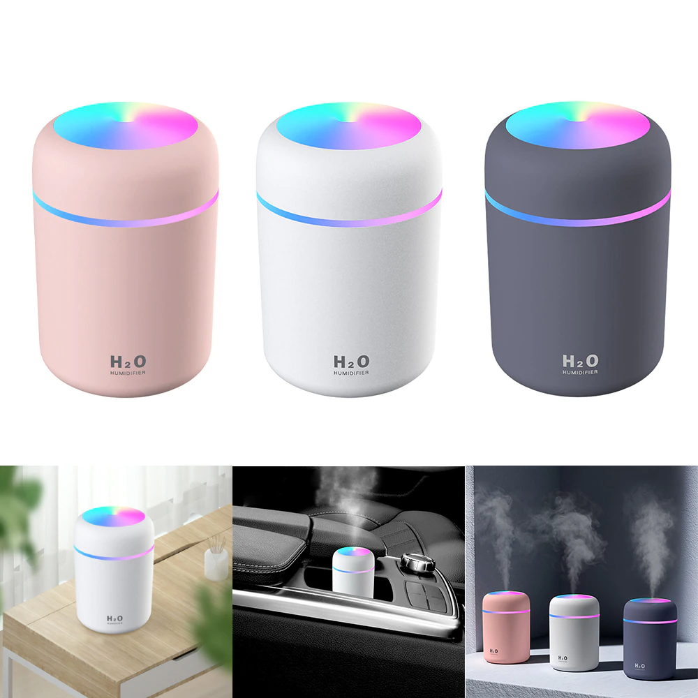 Magic air™ Diffuseur d'Humidité Parfumé H2O avec LED & Aromathérapie