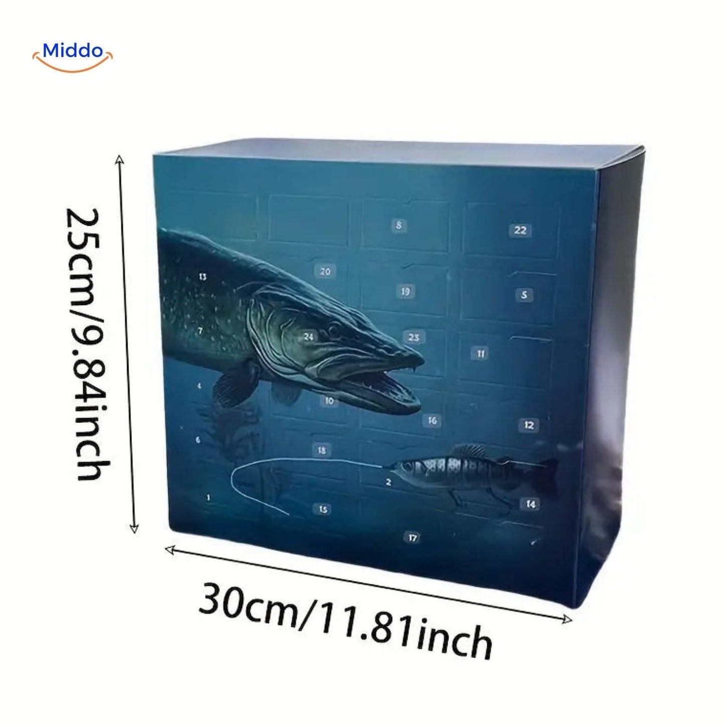 TackleBox™ Calendrier de l'Avent | 24 Cadeaux Tendance pour Pêcheurs à Noël