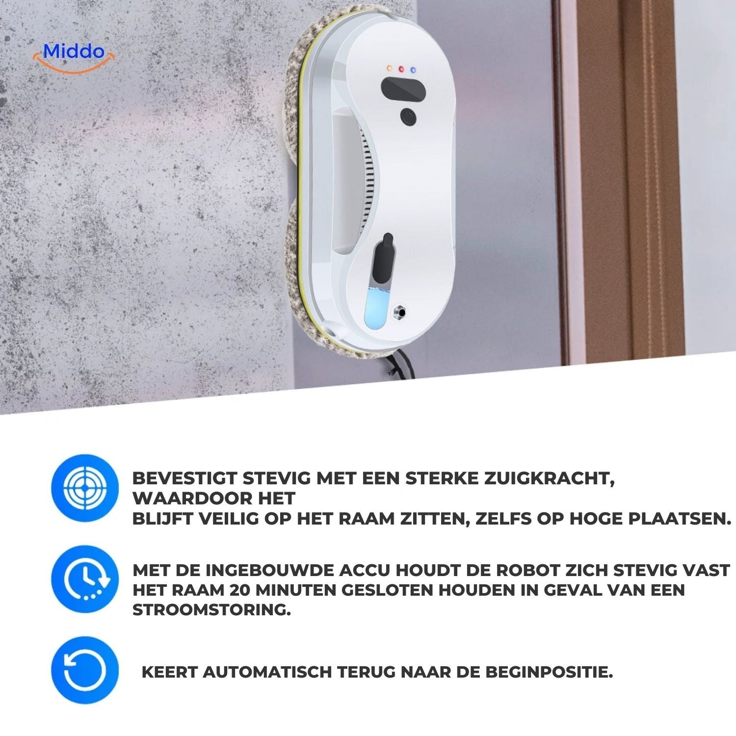 CleanSweep™ Robot de Fenêtre | Électrique & Télécommandé !