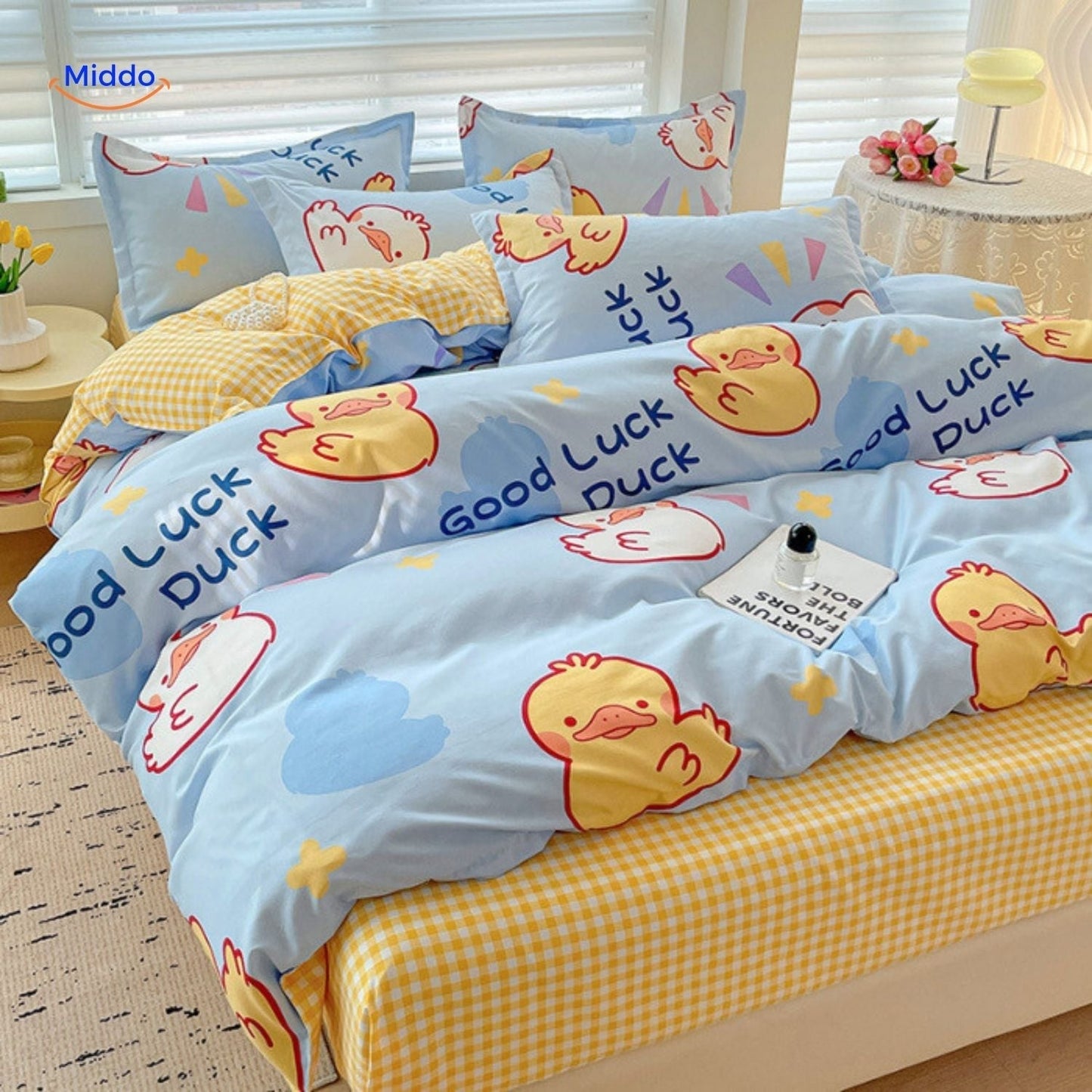 CottonNest™ | Linge de Lit Confortable pour Maman & Bébé, Set 4 Pièces