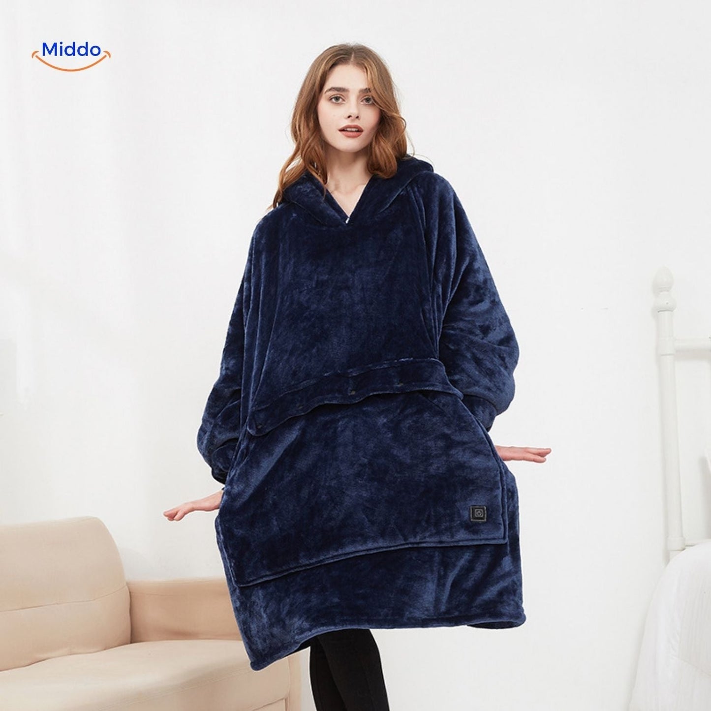HeatCozy™ Plus | Pull chauffant électrique à 3 zones, rechargeable par USB