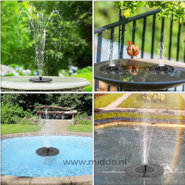 Fontaine écologique pour bassins et étangs avec notre Solar Oasis™