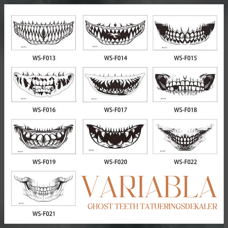 Tatouages d'Horreur Réalistes pour Halloween - Complétez Votre Maquillage Halloween!