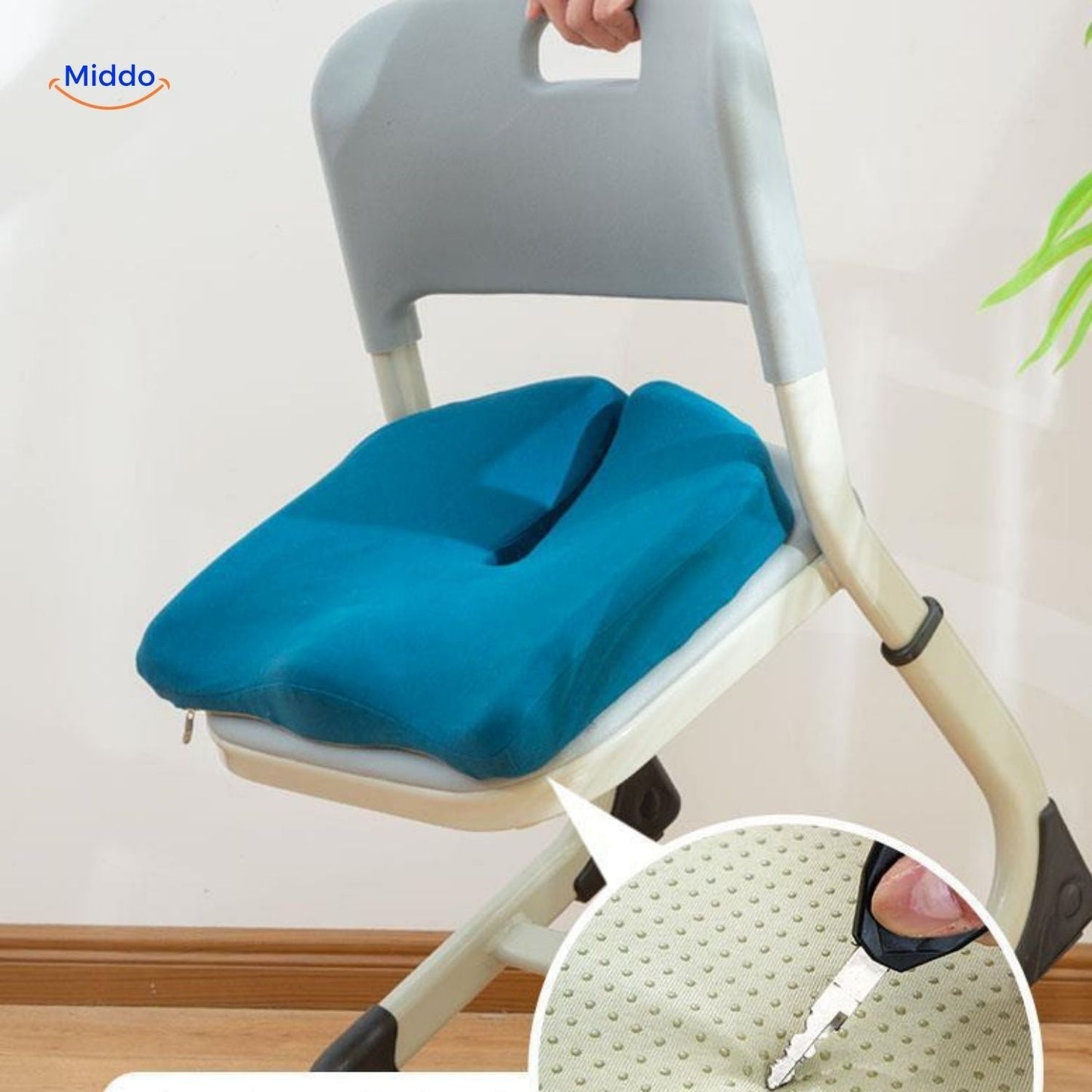 RelaxButt™ Coussin de Siège | Mousse Mémoire Respirante !