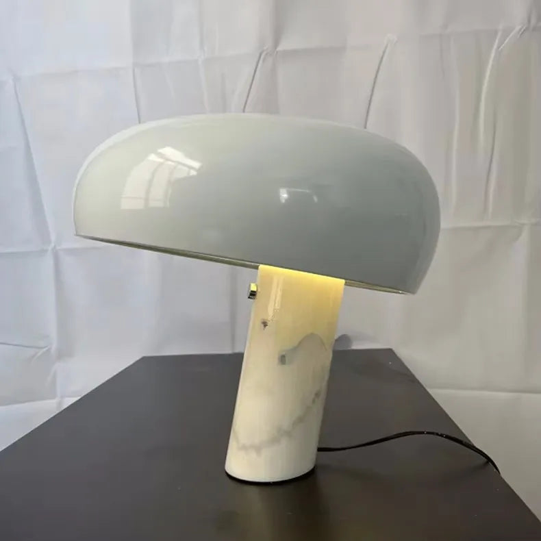 Lampe de Bureau Post-Moderne Élégante en Marbre – Noir, Blanc, Vert, Orange
