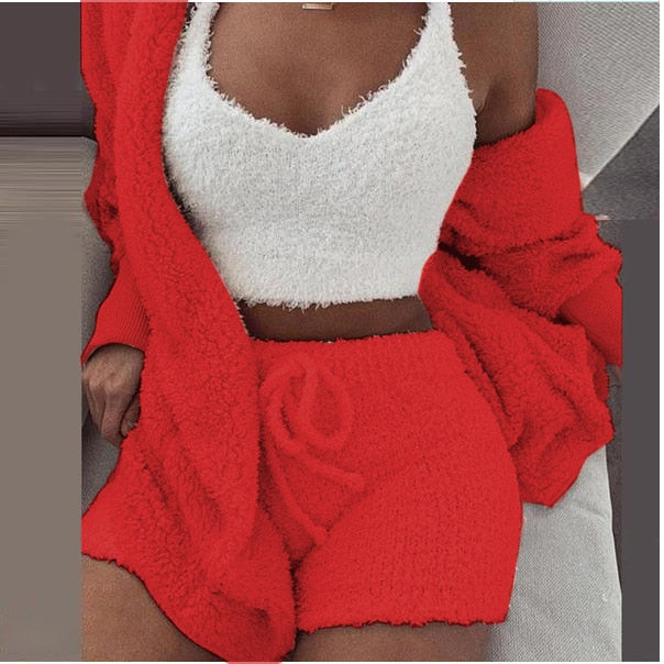 SheCutie™ Ensemble Confort 3 pièces | Chaud et Stylé pour Chaque Occasion