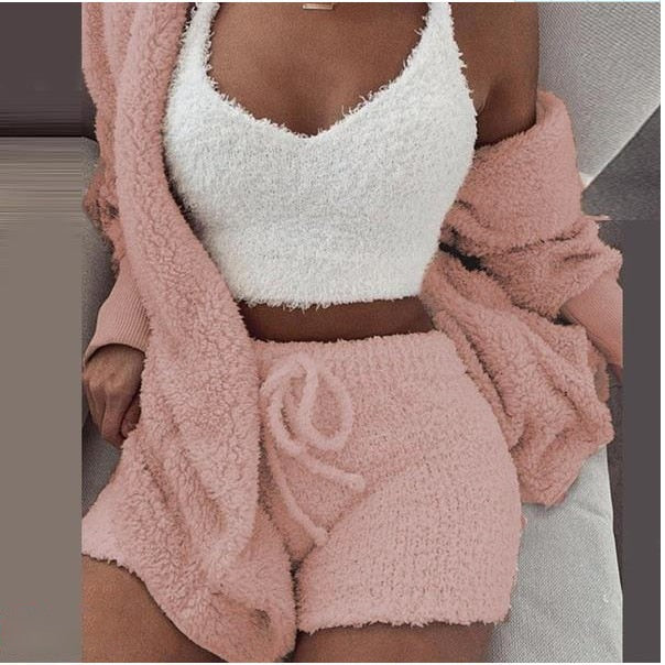 SheCutie™ Ensemble Confort 3 pièces | Chaud et Stylé pour Chaque Occasion