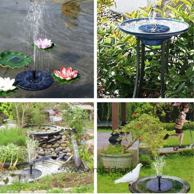 Fontaine écologique pour bassins et étangs avec notre Solar Oasis™