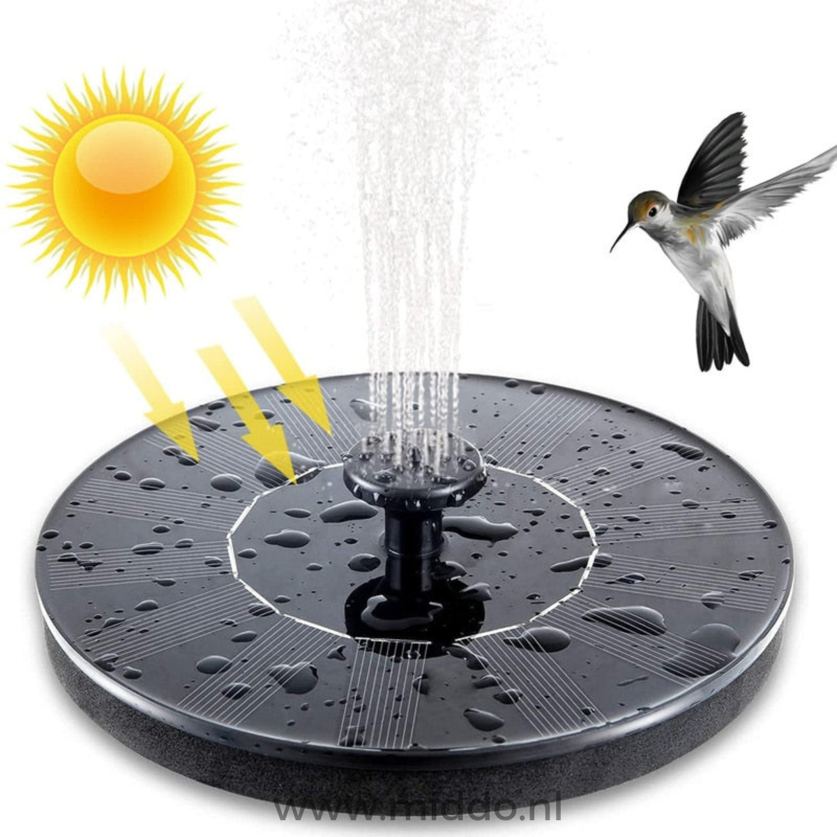 Fontaine écologique pour bassins et étangs avec notre Solar Oasis™