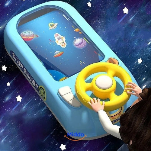 Volant de Jeu pour Enfants avec SpaceRacer™ ! Choix entre Simulation de Vaisseau Spatial ou Voiture de Course !
