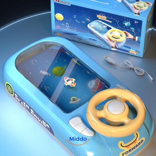 Volant de Jeu pour Enfants avec SpaceRacer™ ! Choix entre Simulation de Vaisseau Spatial ou Voiture de Course !
