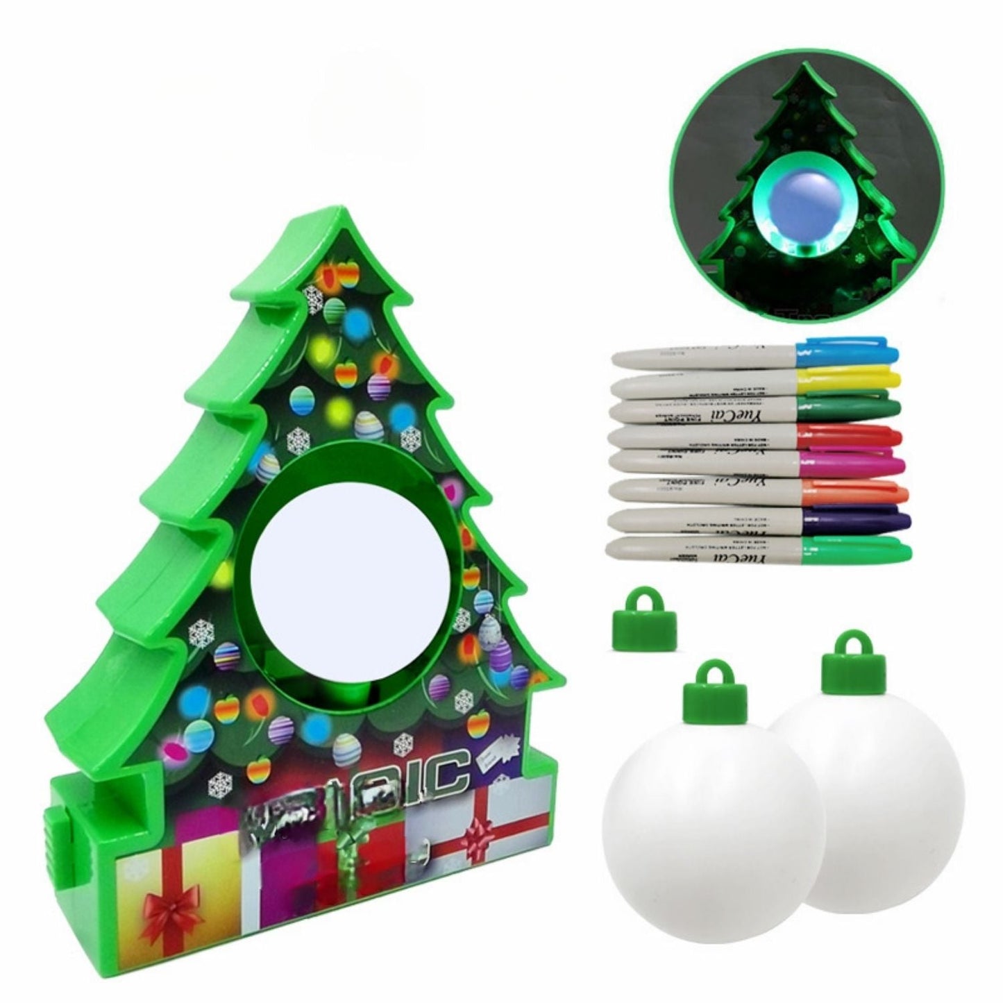 TreeMendous™ – Set DIY Boules de Noël avec Peinture Électrique