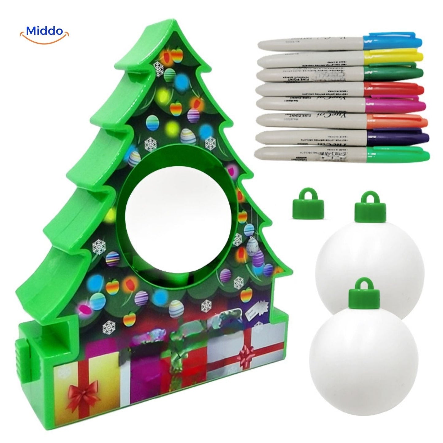 TreeMendous™ – Set DIY Boules de Noël avec Peinture Électrique