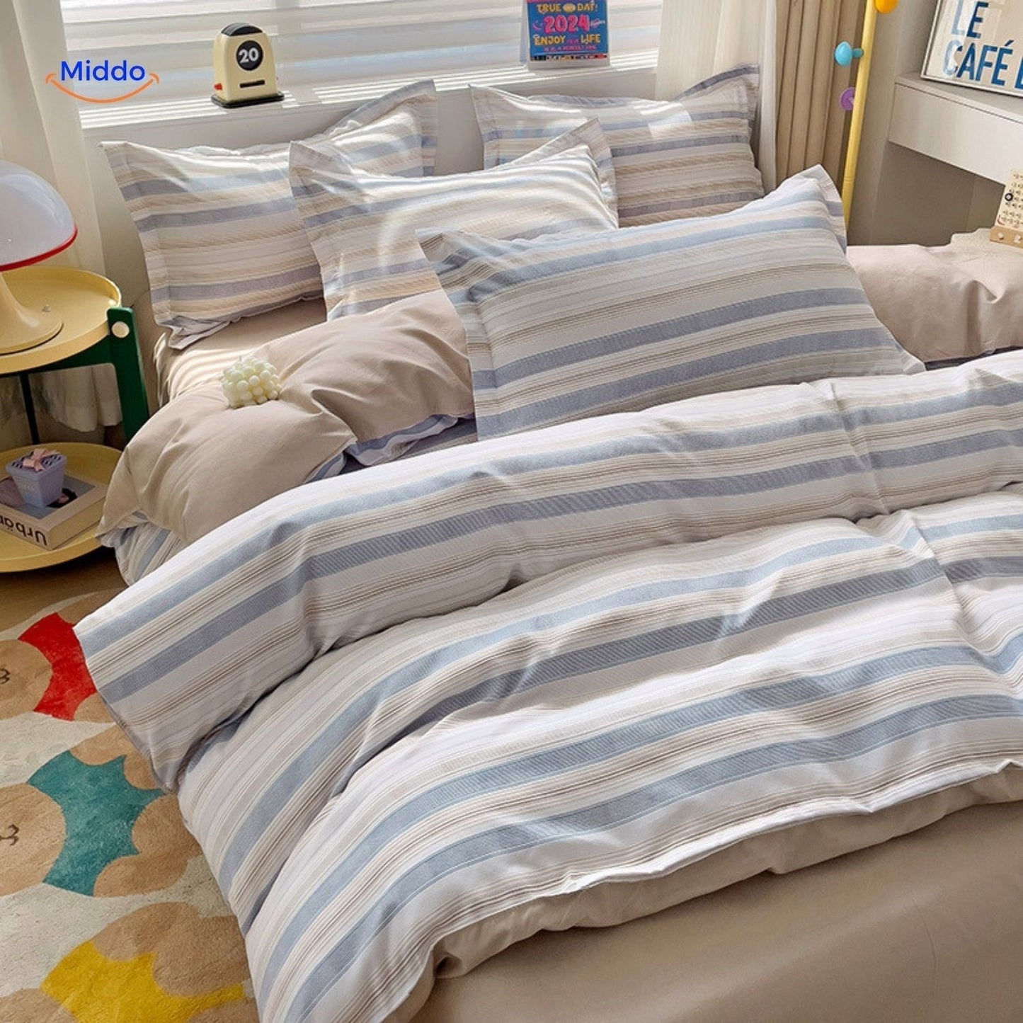 CottonNest™ | Linge de Lit Confortable pour Maman & Bébé, Set 4 Pièces