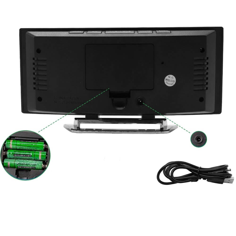 Digiclock™ | Réveil Numérique LED Courbé au Design Moderne