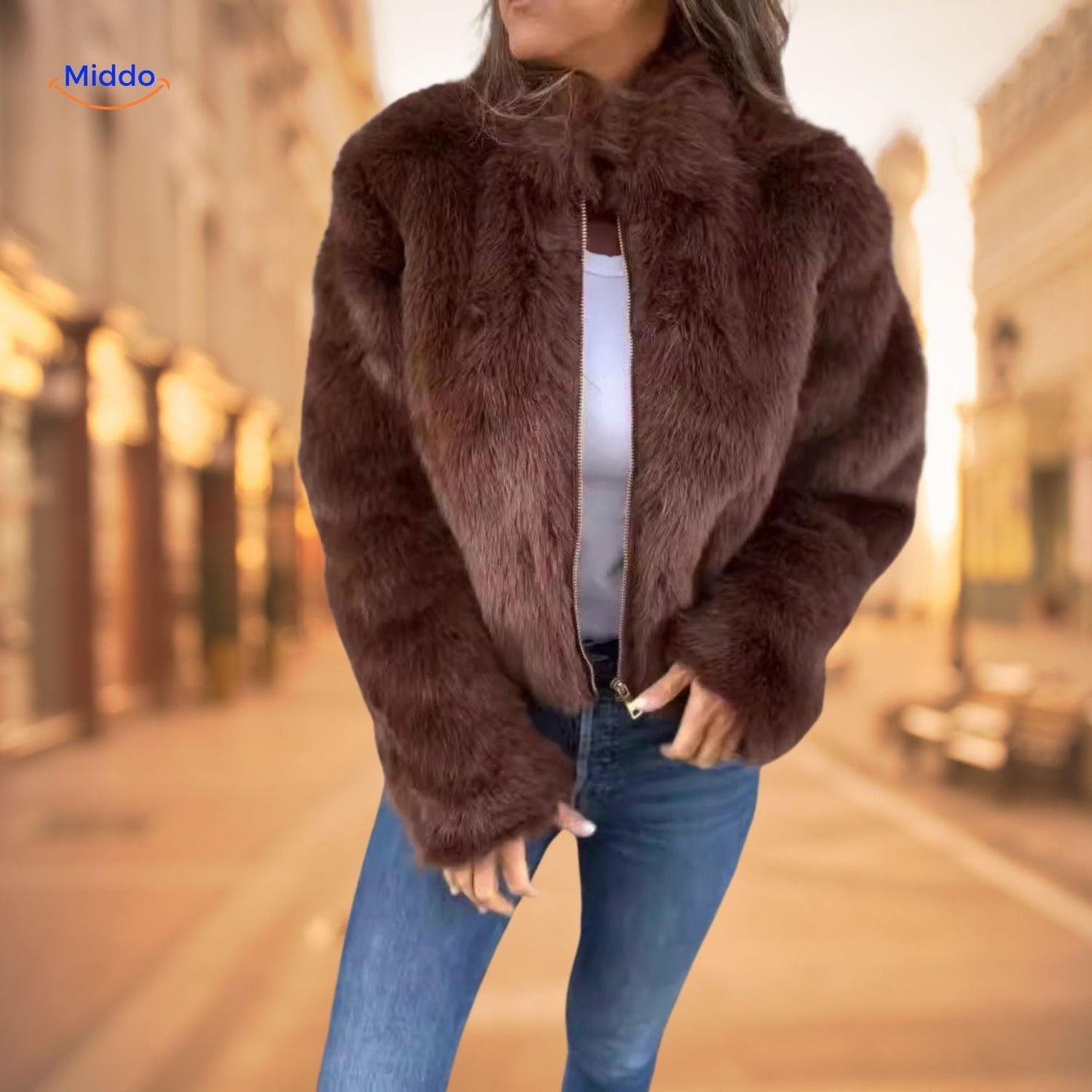 FurElegance™ Manteau | Fausses Fourrures, Chaud & Chic