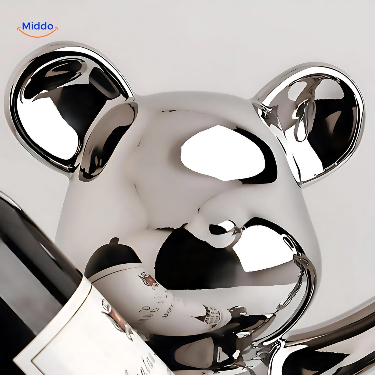 HandmadeBear™ | Porte-Bouteille Édition Limitée avec Charme Rustique et Design Unique