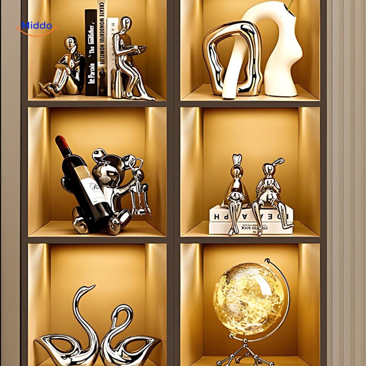 HandmadeBear™ | Porte-Bouteille Édition Limitée avec Charme Rustique et Design Unique