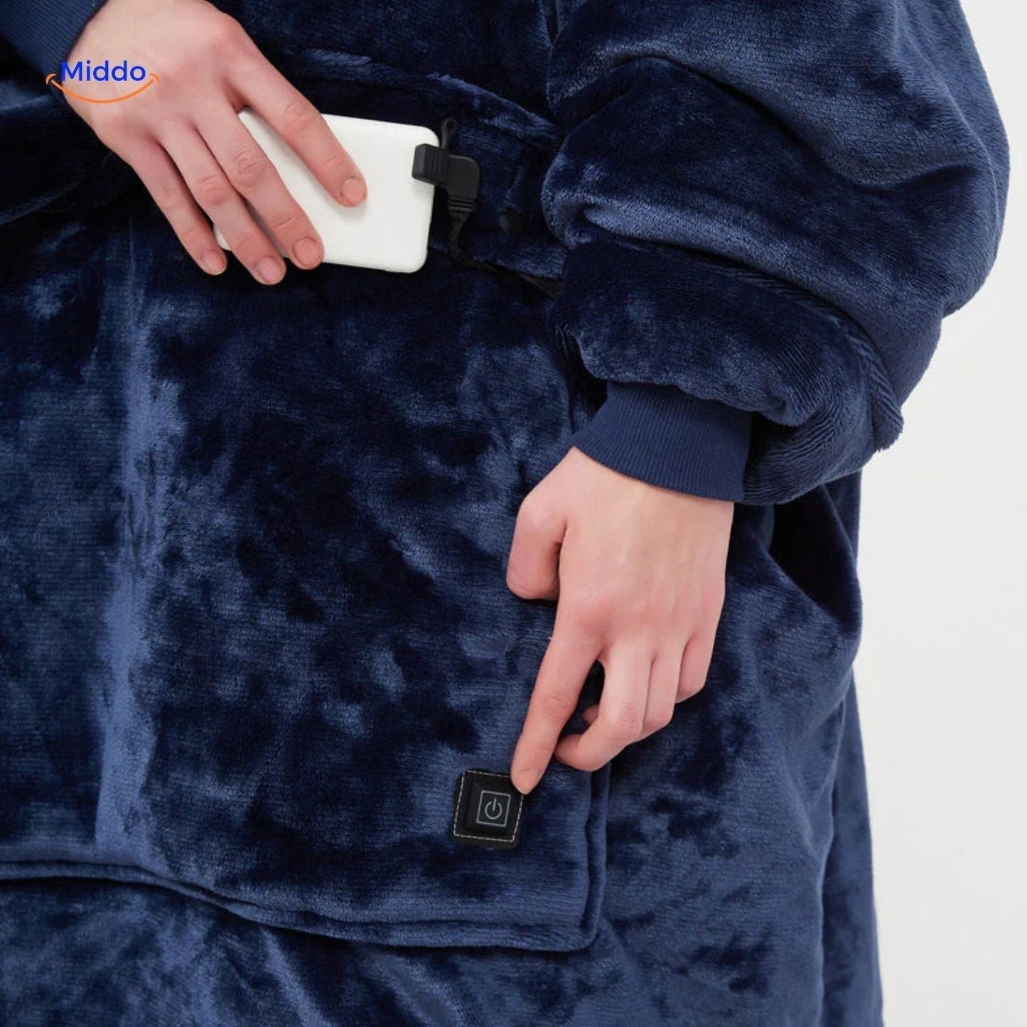 HeatCozy™ Plus | Pull chauffant électrique à 3 zones, rechargeable par USB