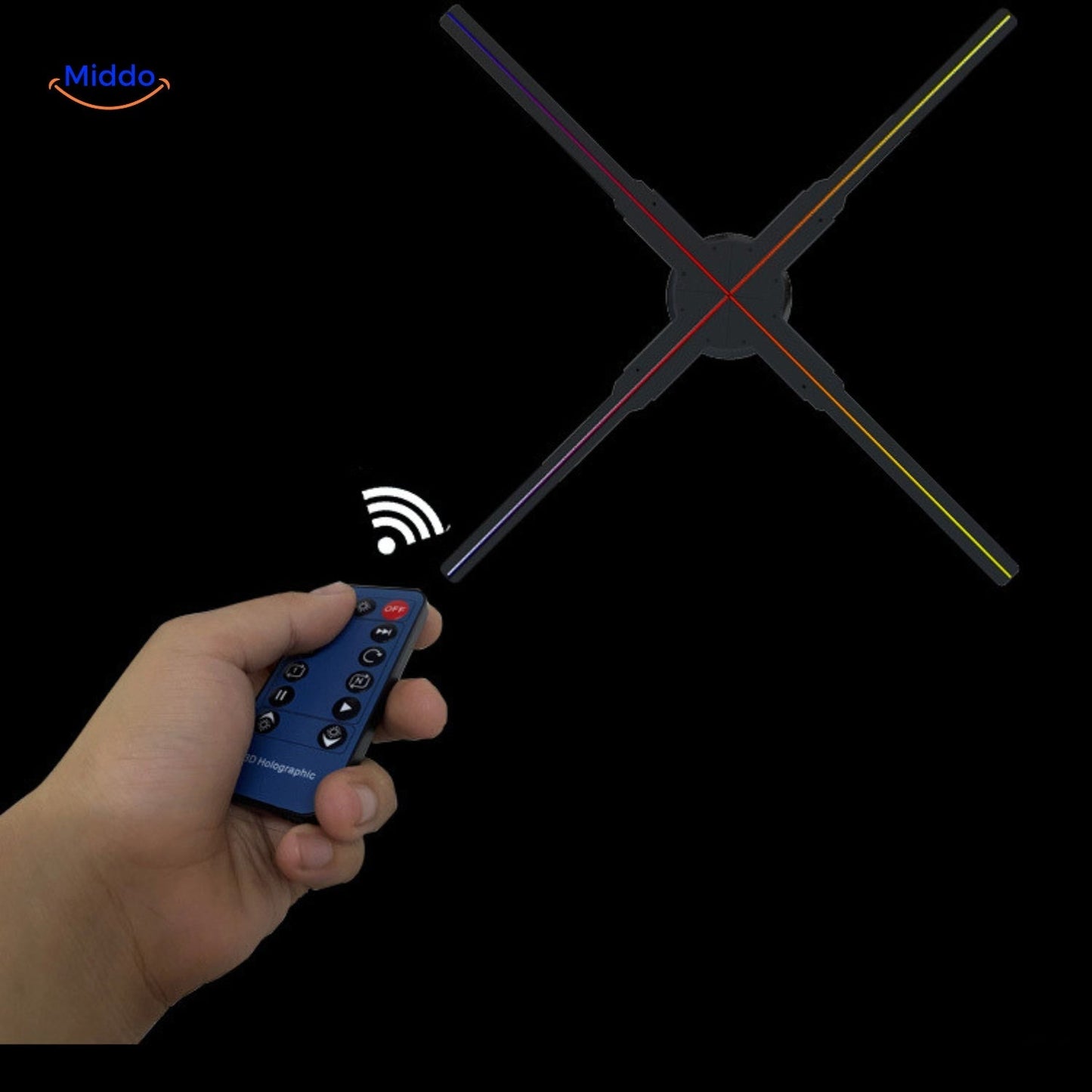 HoloGlide™ Ventilateur Holographique 3D - Affichage Ultra Grand