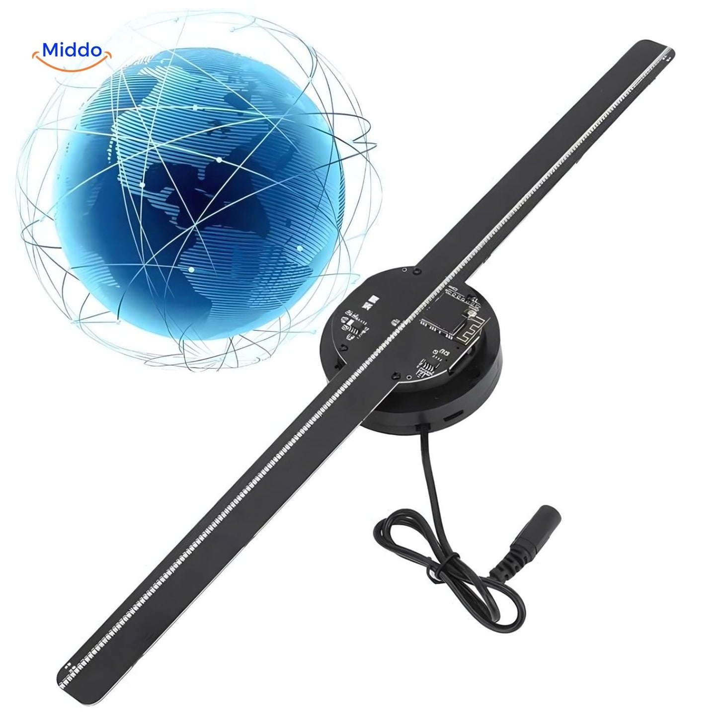 HoloGlide™ Ventilateur Holographique 3D - Affichage Ultra Grand