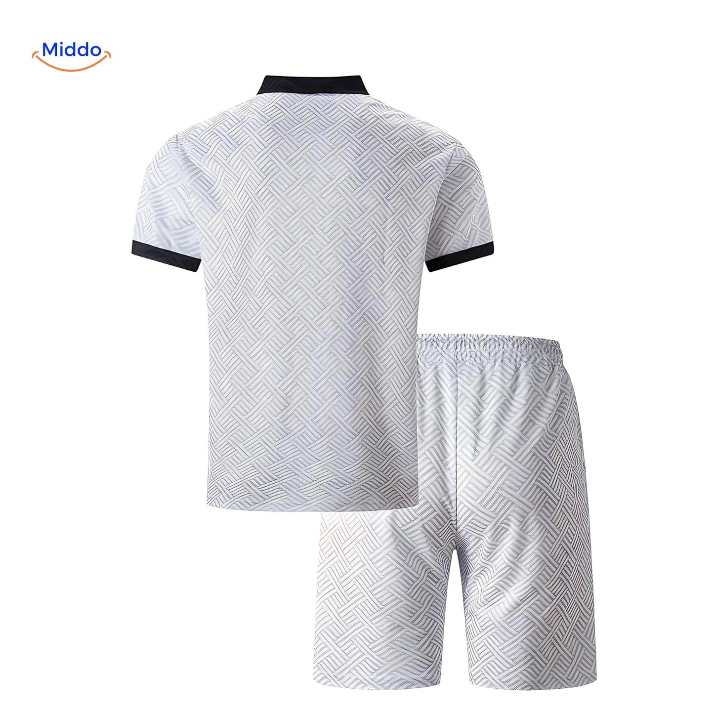 Leander™️ | Ensemble Estival 2 Pièces avec Chemise Légère et Shorts à Cordon