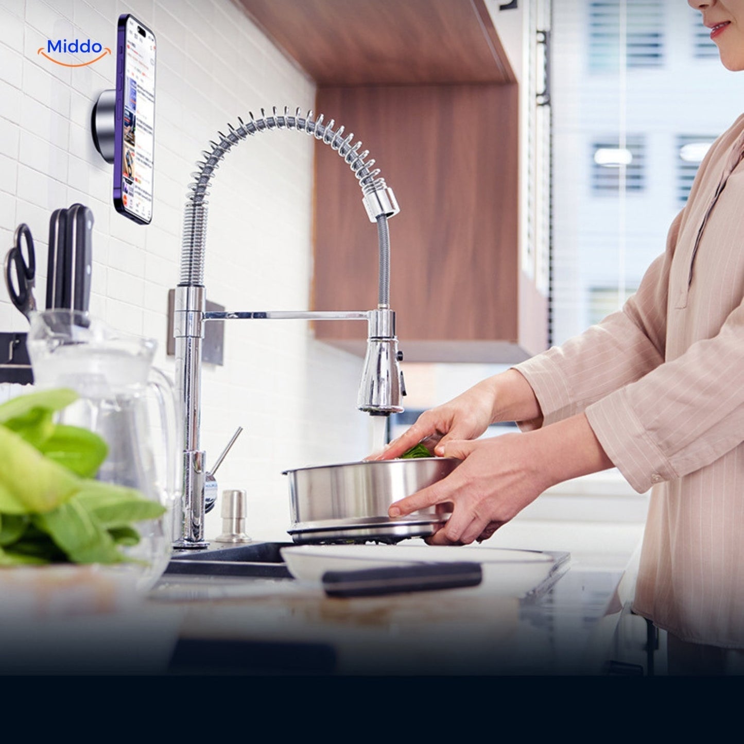 Magnamount™ Support de Téléphone Portable 360° avec Ventouse Magnétique