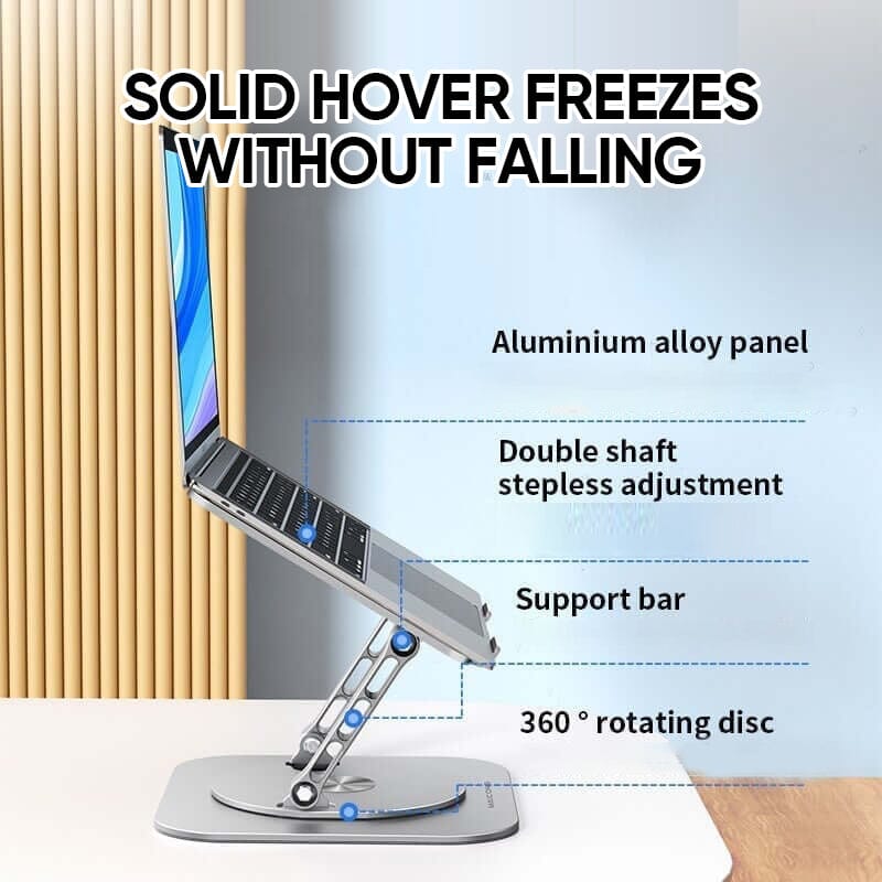 Améliorez Votre Espace de Travail avec le Support Pivotant 360° pour Ordinateur Portable & Tablette