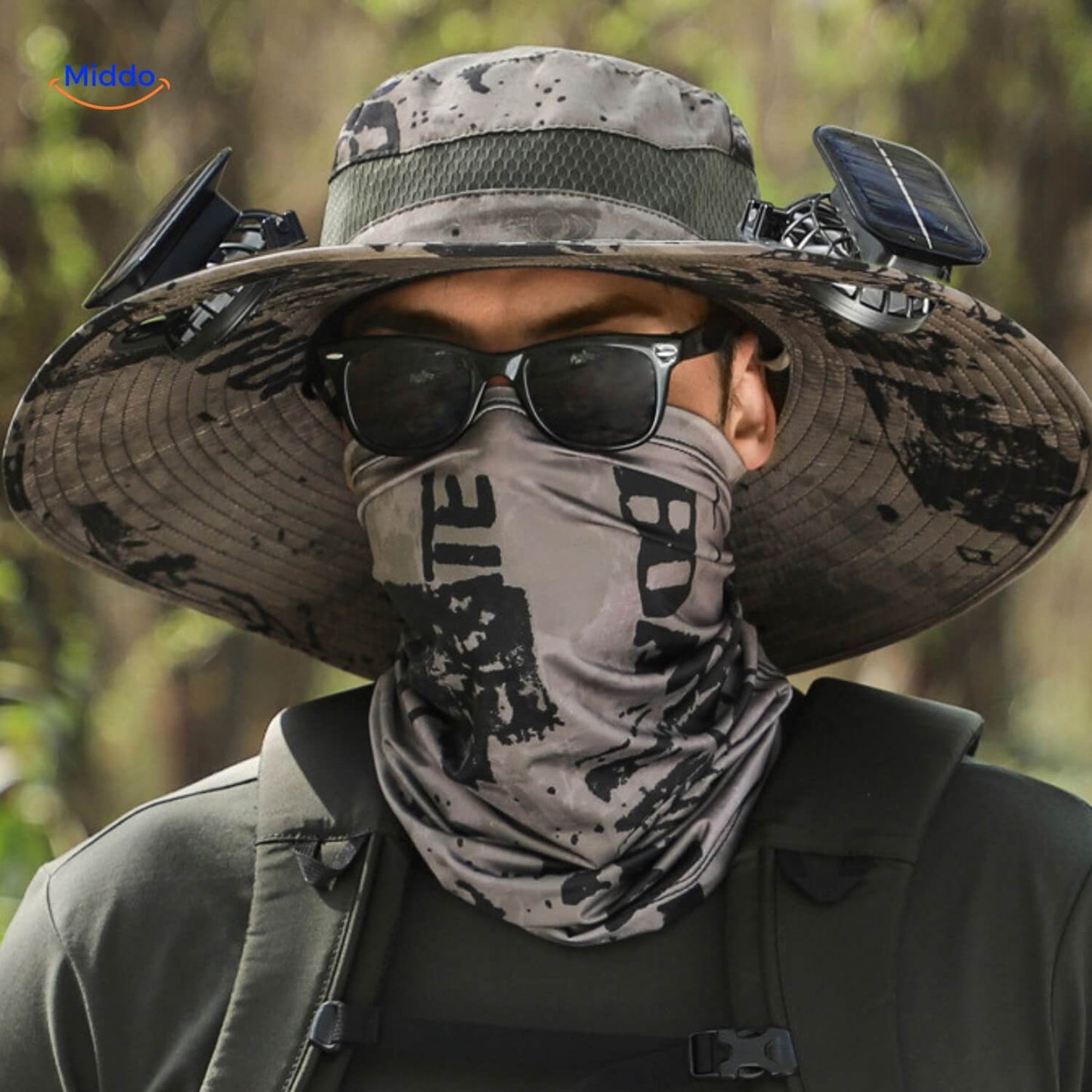 Sunbreeze™ | Chapeau Ventilateur Alimenté par Énergie Solaire avec Large Bord et Confort Anti-Transpiration